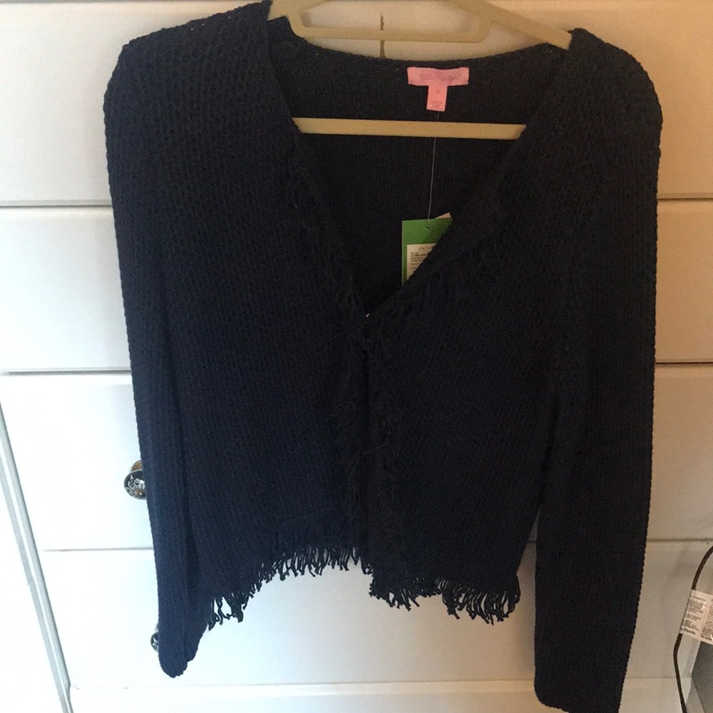 Lilly Pulitzer fringe Luanna cardigan